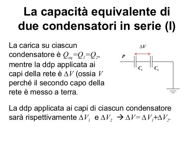 scarica di un condensatore formula